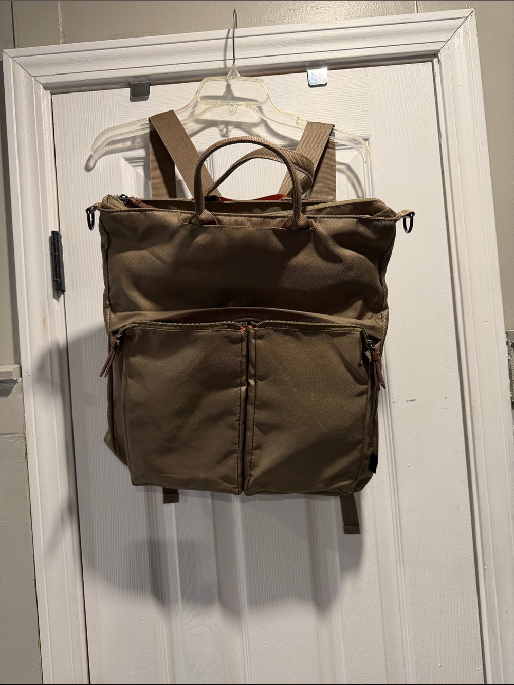Goodfellow & Co Brown Canvas Roll-Top Backpack